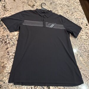 Travis Mathew Charcoal/Black Polo Shirt